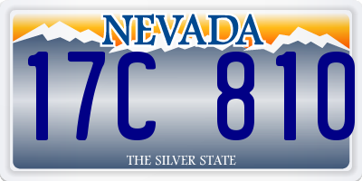 NV license plate 17C810