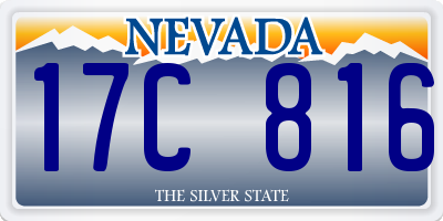 NV license plate 17C816