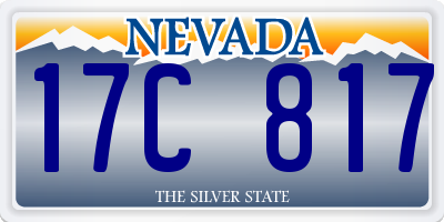 NV license plate 17C817