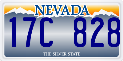 NV license plate 17C828