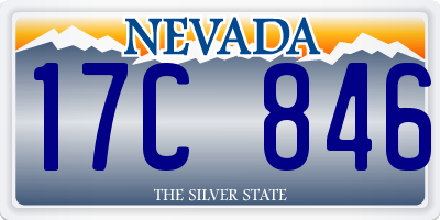 NV license plate 17C846