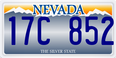 NV license plate 17C852