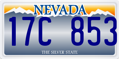 NV license plate 17C853