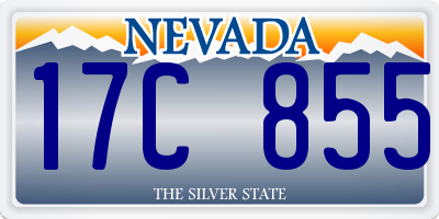 NV license plate 17C855