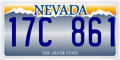 NV license plate 17C861