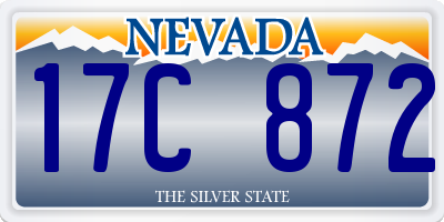 NV license plate 17C872