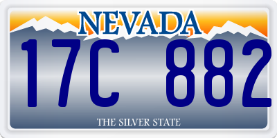 NV license plate 17C882