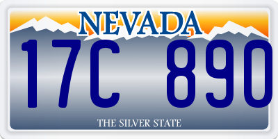 NV license plate 17C890