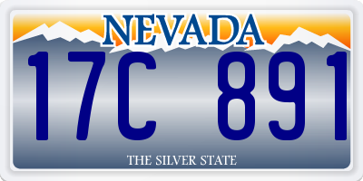 NV license plate 17C891