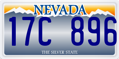 NV license plate 17C896