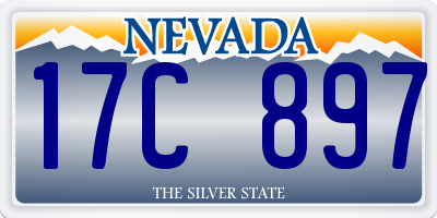 NV license plate 17C897