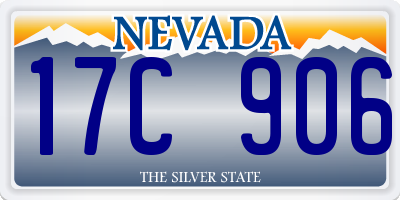 NV license plate 17C906