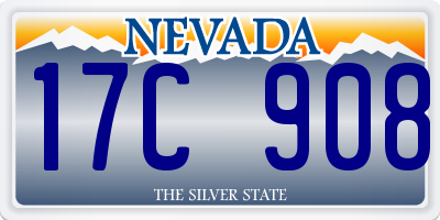 NV license plate 17C908