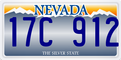 NV license plate 17C912