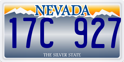 NV license plate 17C927