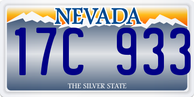 NV license plate 17C933
