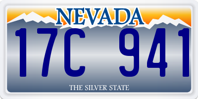 NV license plate 17C941
