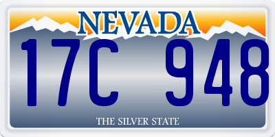 NV license plate 17C948