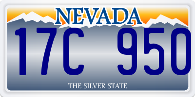 NV license plate 17C950