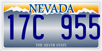 NV license plate 17C955