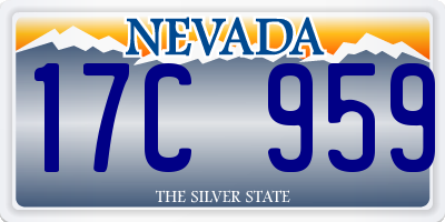 NV license plate 17C959