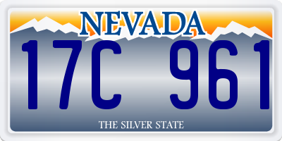 NV license plate 17C961