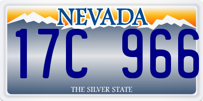 NV license plate 17C966