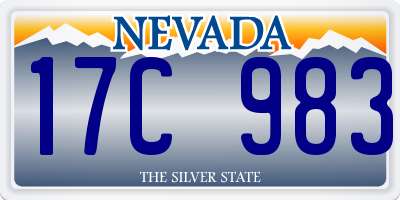 NV license plate 17C983