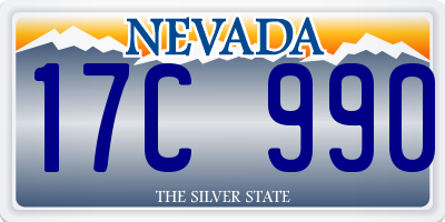 NV license plate 17C990