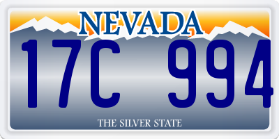 NV license plate 17C994