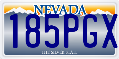 NV license plate 185PGX