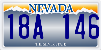 NV license plate 18A146
