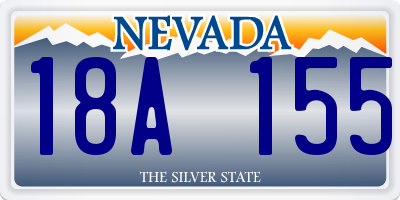 NV license plate 18A155