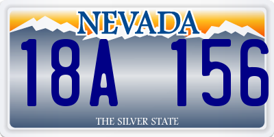 NV license plate 18A156