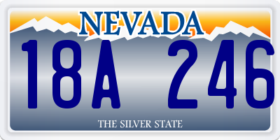 NV license plate 18A246
