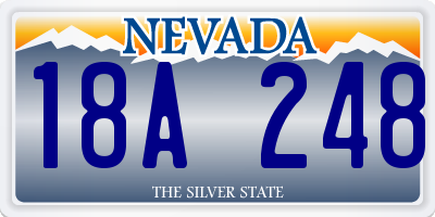 NV license plate 18A248
