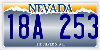 NV license plate 18A253
