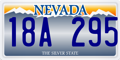NV license plate 18A295