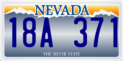 NV license plate 18A371