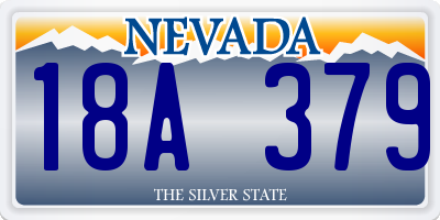 NV license plate 18A379