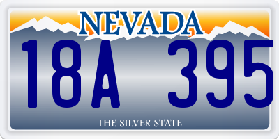 NV license plate 18A395