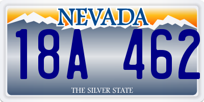NV license plate 18A462