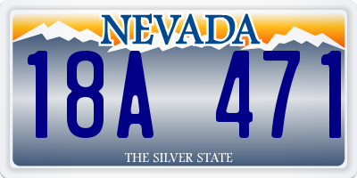 NV license plate 18A471