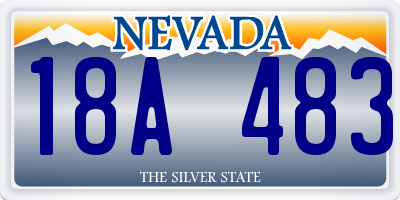 NV license plate 18A483