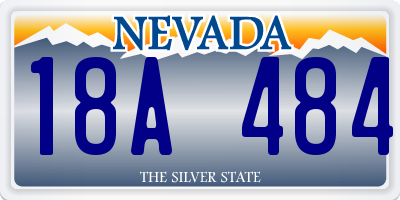 NV license plate 18A484