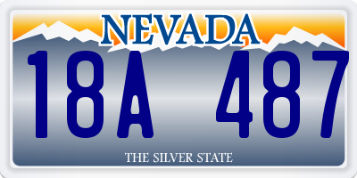 NV license plate 18A487