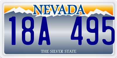 NV license plate 18A495