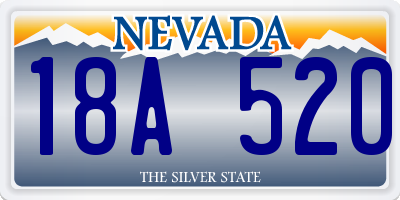 NV license plate 18A520