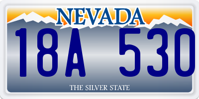 NV license plate 18A530