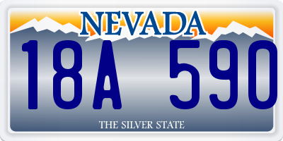 NV license plate 18A590